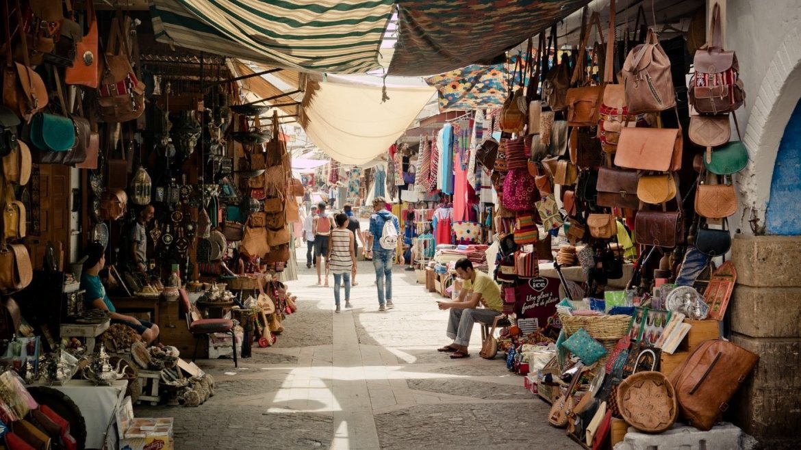 A traditional souk in Marrakech, Morocco - a super-rich UI (source: Pixabay)