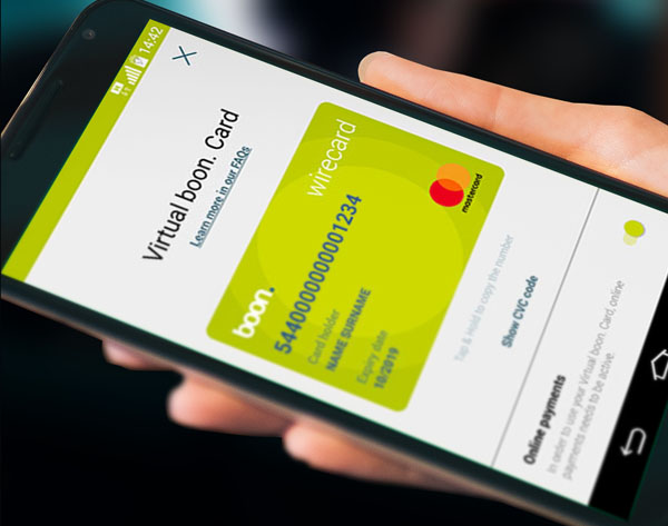 With the digital boon credit card by Wirecard, all iOS users can now shop online With the digital boon credit card by Wirecard, all iOS users can now shop online